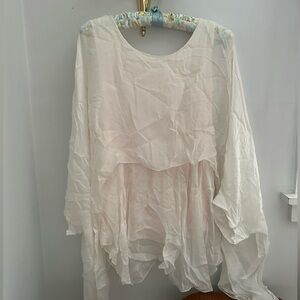 Made in Italy 100% Silk Shawl Top